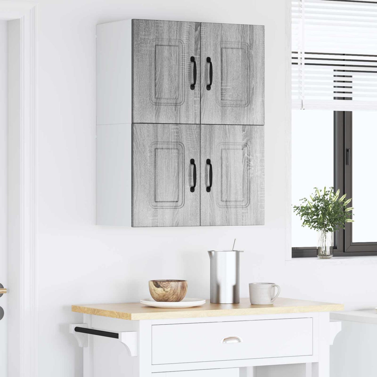 vidaXL Πάνελ πλυντηρίου πιάτων Kalmar 2 pcs Γκρίζο Σονομα