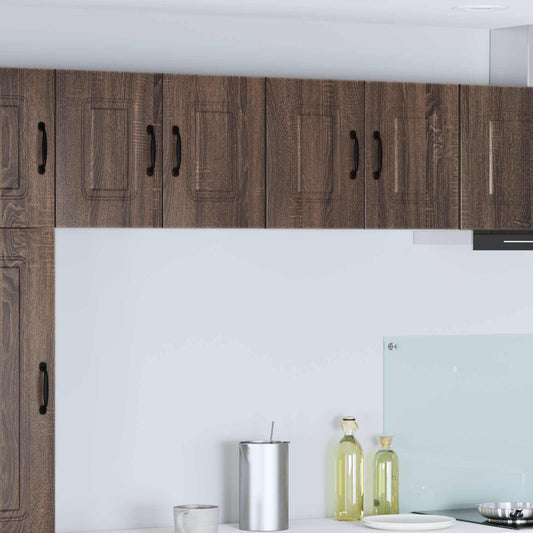 vidaXL Πάνελ πλυντηρίου πιάτων Kalmar 2 pcs Καφέ δρυς 60 x 31 x 40 εκ