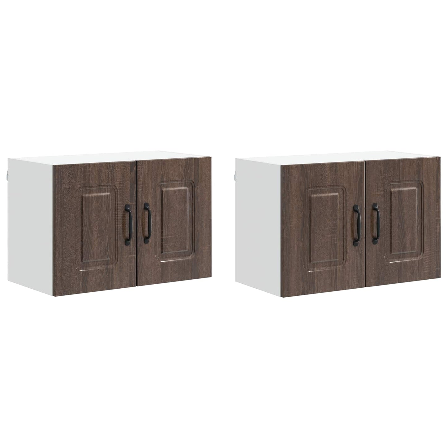 vidaXL Πάνελ πλυντηρίου πιάτων Kalmar 2 pcs Καφέ δρυς 60 x 31 x 40 εκ
