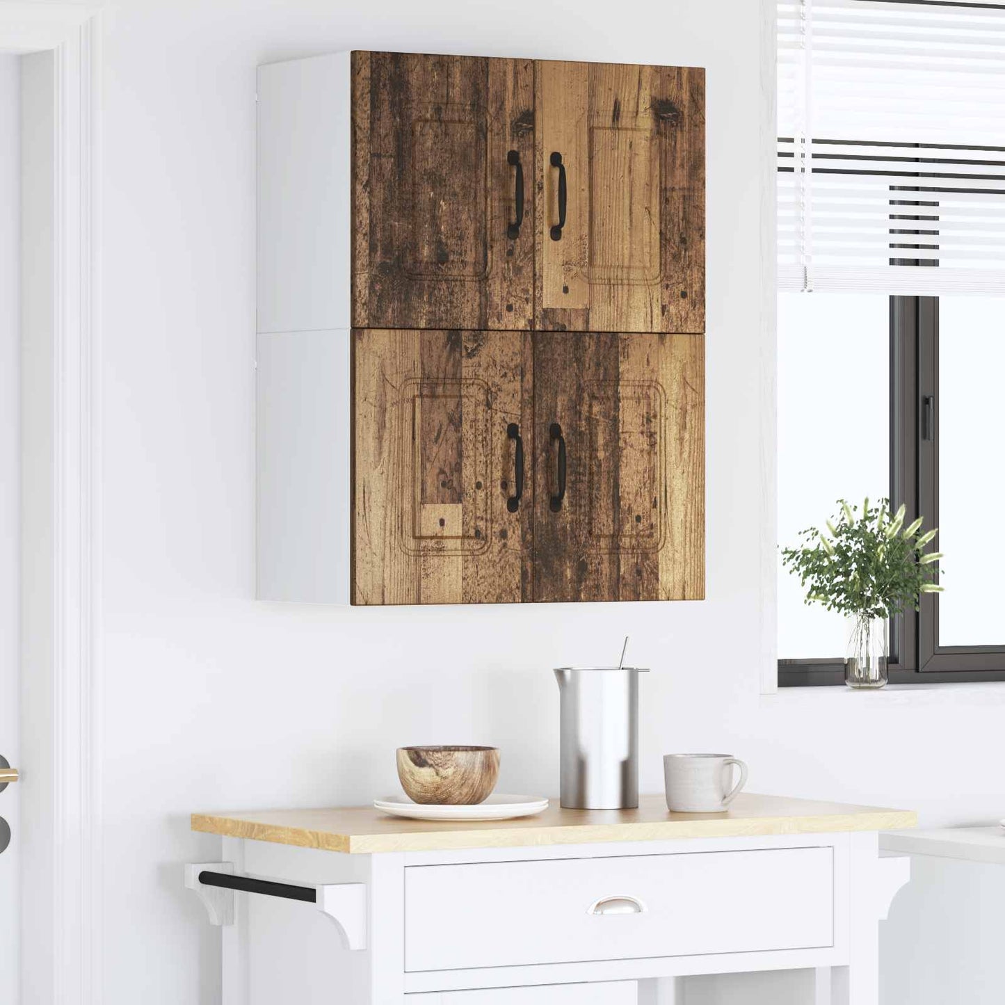 vidaXL Πάνελ πλυντηρίου πιάτων Kalmar 2 pcs Παλιό ξύλο 60 x 31 x 40 εκ