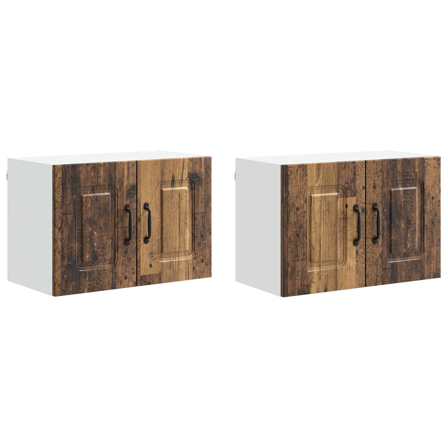 vidaXL Πάνελ πλυντηρίου πιάτων Kalmar 2 pcs Παλιό ξύλο 60 x 31 x 40 εκ