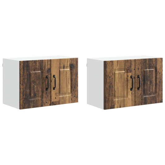 vidaXL Πάνελ πλυντηρίου πιάτων Kalmar 2 pcs Παλιό ξύλο 60 x 31 x 40 εκ