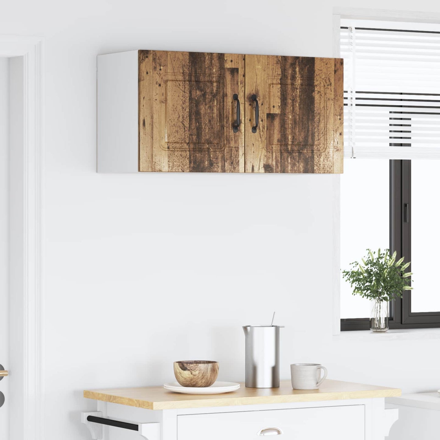 vidaXL Πάνελ πλυντηρίου πιάτων Kalmar Παλιό ξύλο 80 x 31 x 40 εκ