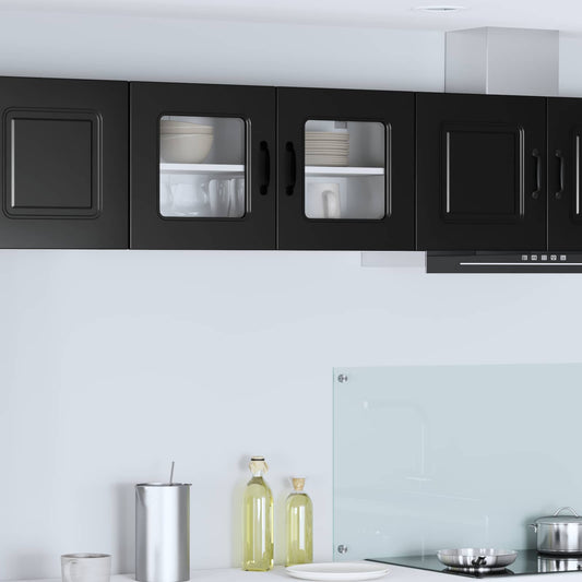 vidaXL Πάνελ πλυντηρίου πιάτων Kalmar Μαύρο 80 x 31 x 40 εκ