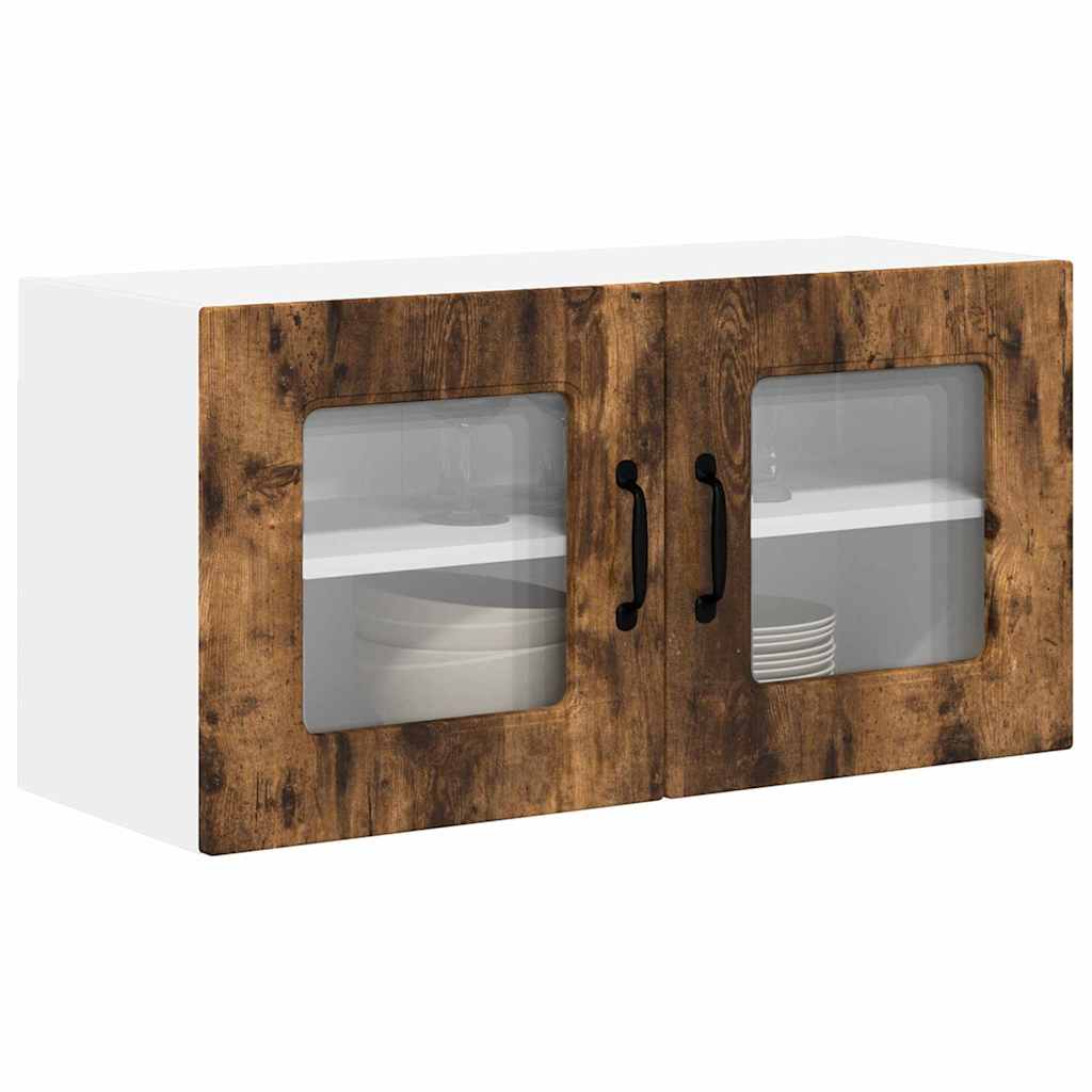 vidaXL Κρεμαστό ντουλάπι κουζίνας Καπνιστό Δρύς 80 x 31 x 40 εκ