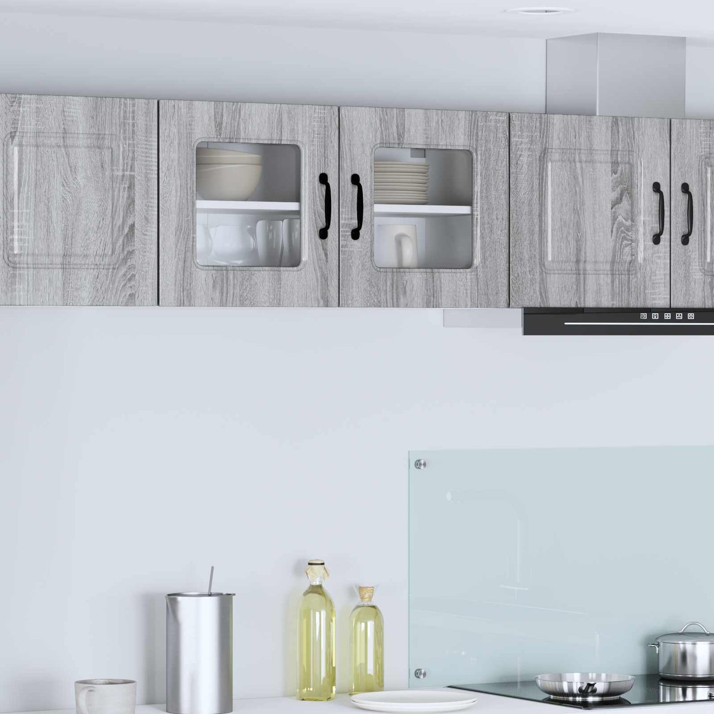 vidaXL Πάνελ πλυντηρίου πιάτων Kalmar Γκρίζο Σονομα 80 x 31 x 40 εκ