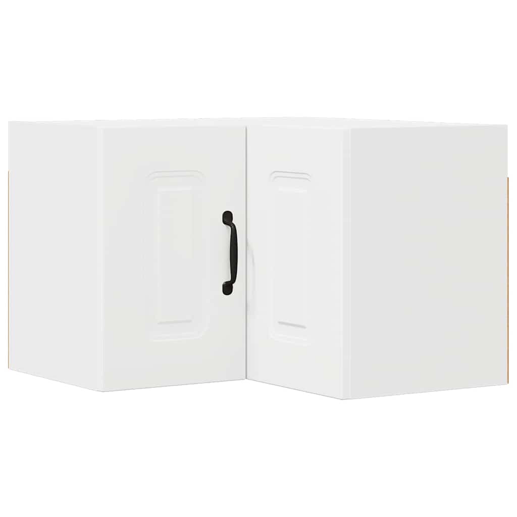 vidaXL Κρεμαστό ντουλάπι κουζίνας με ράφι Λευκό 57 x 57 x 40 εκ.