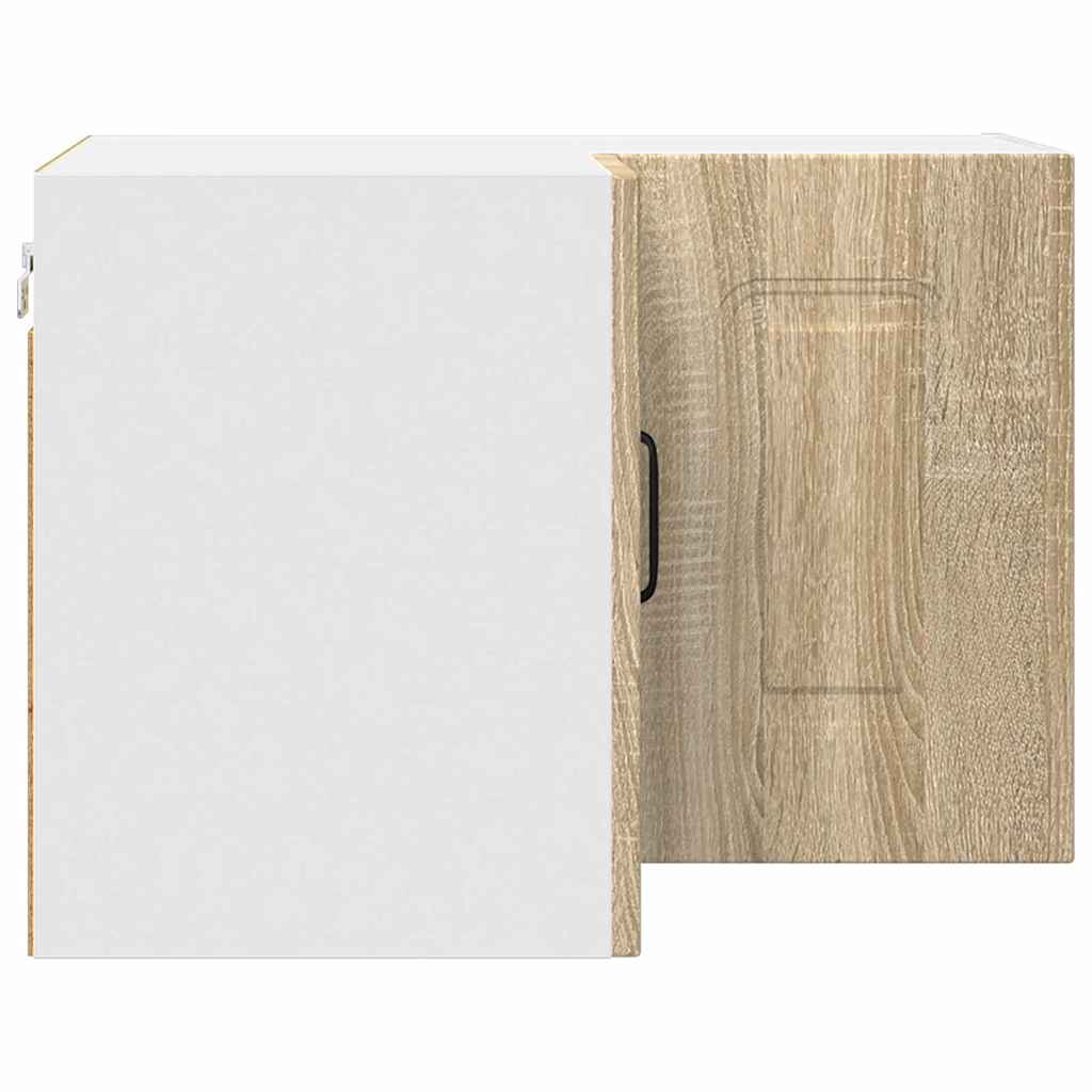 vidaXL Κρεμαστό ντουλάπι κουζίνας με ράφι Δρύς Sonoma 57 x 57 x 40 εκ.