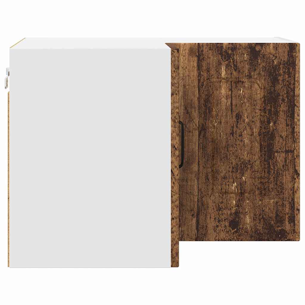 vidaXL Κρεμαστό ντουλάπι κουζίνας με ράφι Παλιό Ξύλο 57 x 57 x 40 εκ.