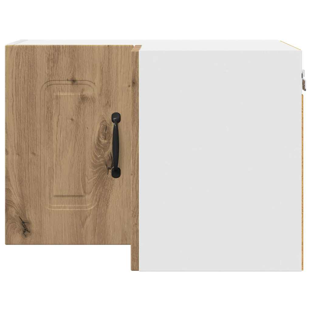 vidaXL Κρεμαστό ντουλάπι κουζίνας με ράφι Artisan Oak 57 x 57 x 40 εκ.