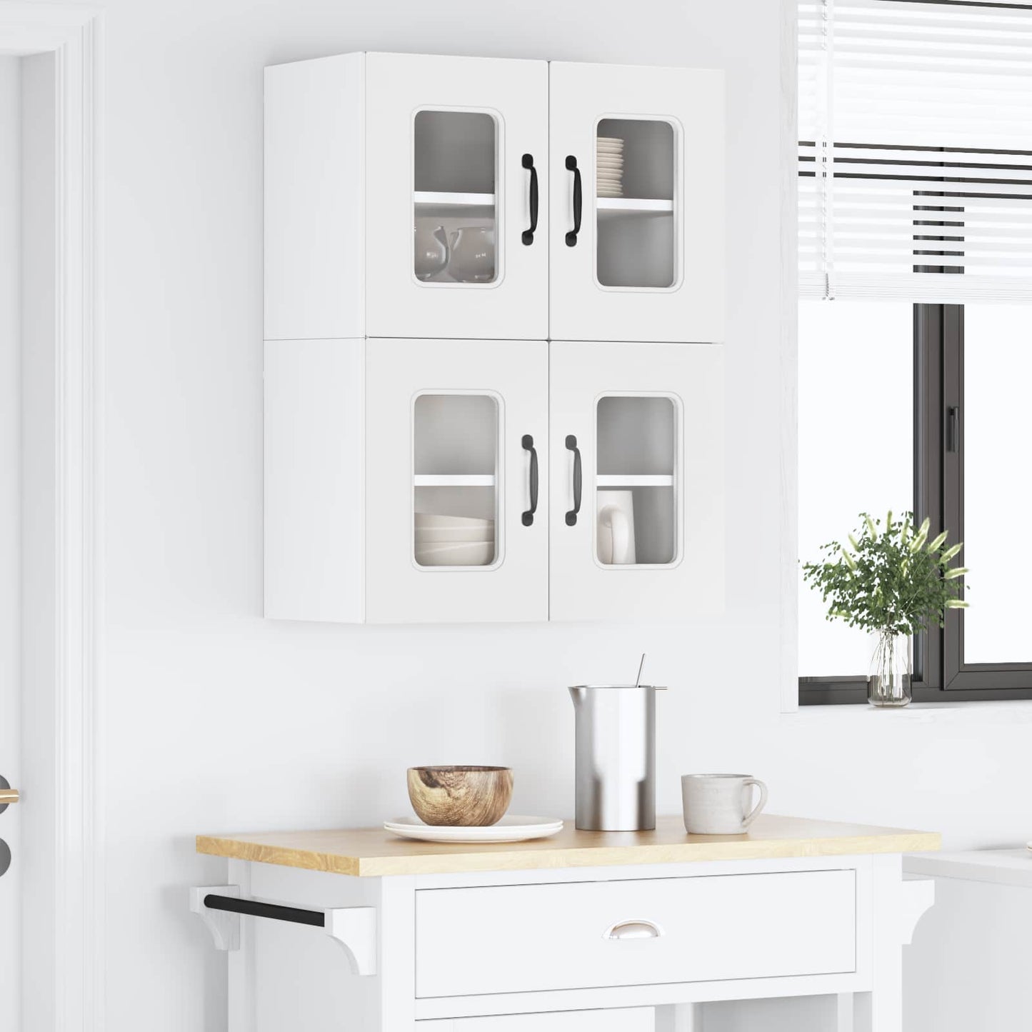 vidaXL Πάνελ πλυντηρίου πιάτων Kalmar Λευκό 60 x 31 x 40 εκ