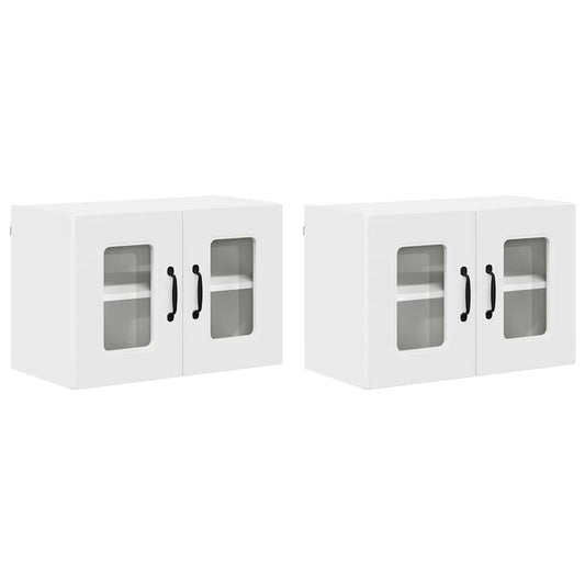 vidaXL Πάνελ πλυντηρίου πιάτων Kalmar 2 pcs Λευκό 60 x 31 x 40 εκ