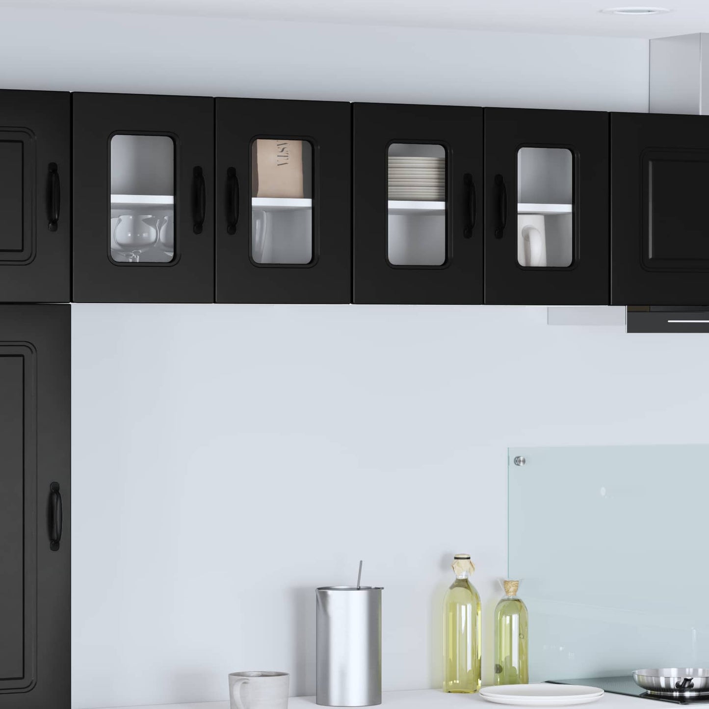 vidaXL Πάνελ πλυντηρίου πιάτων Kalmar Μαύρο 60 x 31 x 40 εκ