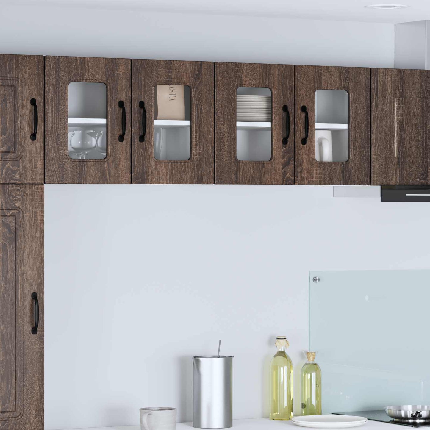 vidaXL Πάνελ πλυντηρίου πιάτων Kalmar Καφέ δρυς 60 x 31 x 40 εκ