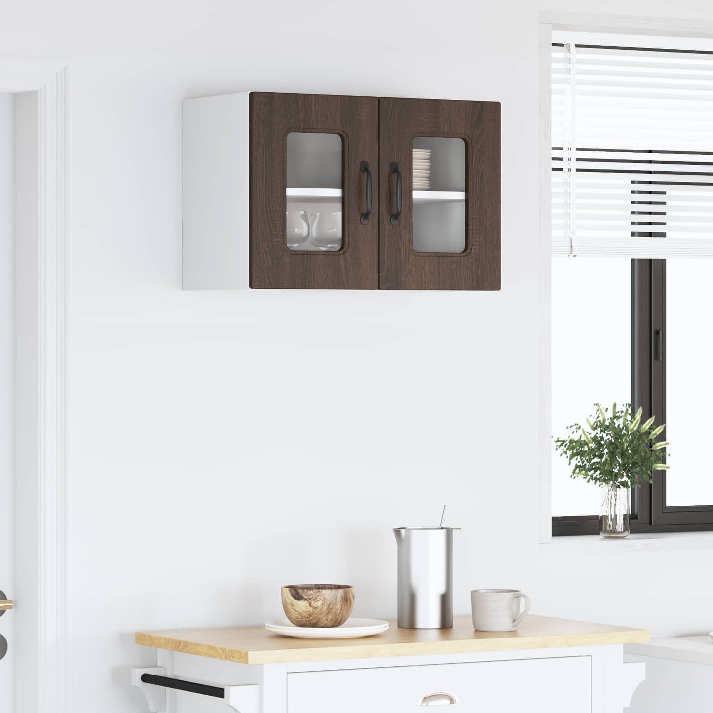vidaXL Πάνελ πλυντηρίου πιάτων Kalmar Καφέ δρυς 60 x 31 x 40 εκ
