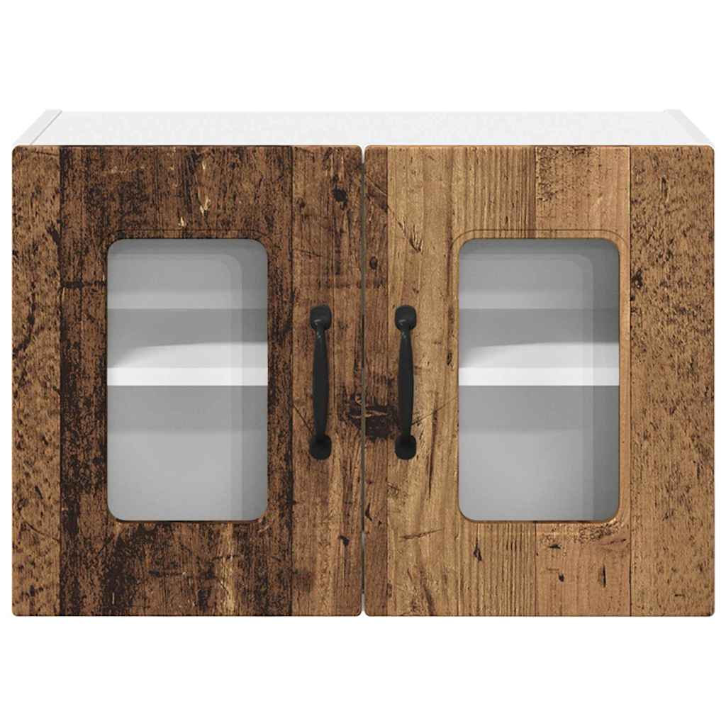 vidaXL Κρεμαστό ντουλάπι κουζίνας με ράφι Παλιό Ξύλο 60 x 31 x 40 εκ