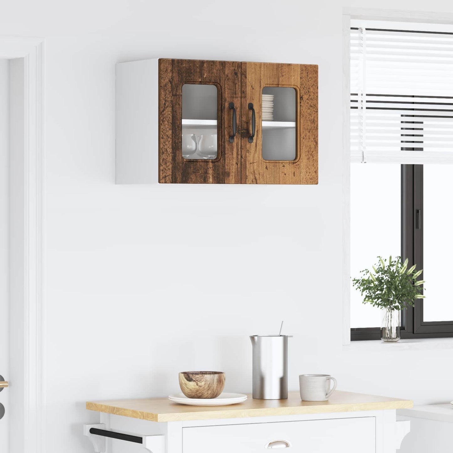 vidaXL Πάνελ πλυντηρίου πιάτων Kalmar 2 pcs Παλιό ξύλο 60 x 31 x 40 εκ