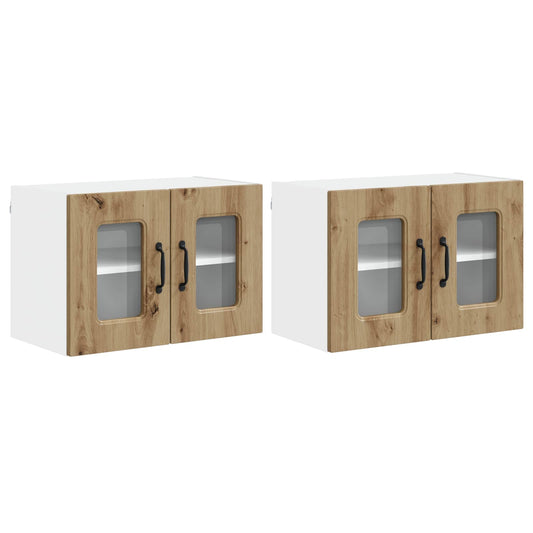 vidaXL Πάνελ πλυντηρίου πιάτων με αποθήκευση Kalmar 2 pcs Artisan Oak