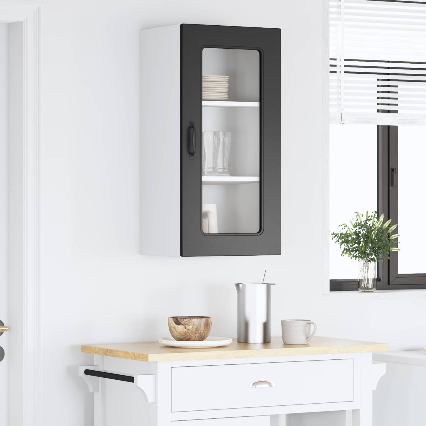 vidaXL Πάνελ πλυντηρίου πιάτων Kalmar Μαύρο 40 x 31 x 80 εκ.