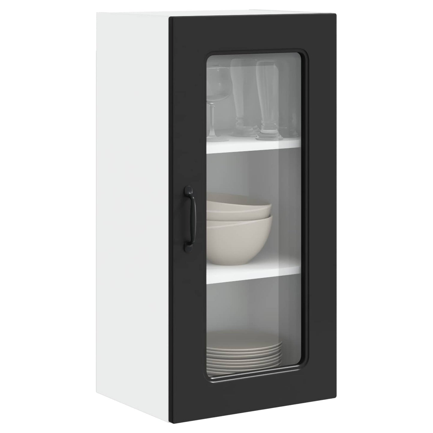 vidaXL Πάνελ πλυντηρίου πιάτων Kalmar Μαύρο 40 x 31 x 80 εκ.