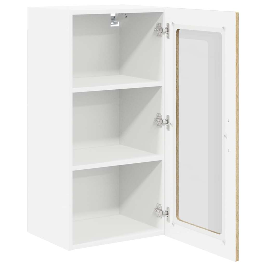 vidaXL Κρεμαστό ντουλάπι κουζίνας 2 pcs Δρύς Sonoma 40 x 31 x 80 εκ.