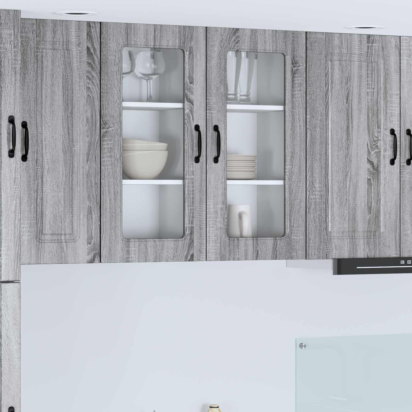 vidaXL Πάνελ πλυντηρίου πιάτων Kalmar Γκρίζο Σονομα 40 x 31 x 80 εκ.