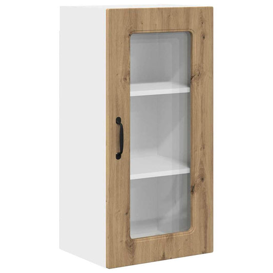 vidaXL Κρεμαστό ντουλάπι κουζίνας με ράφι Artisan Oak 40 x 31 x 80 εκ.