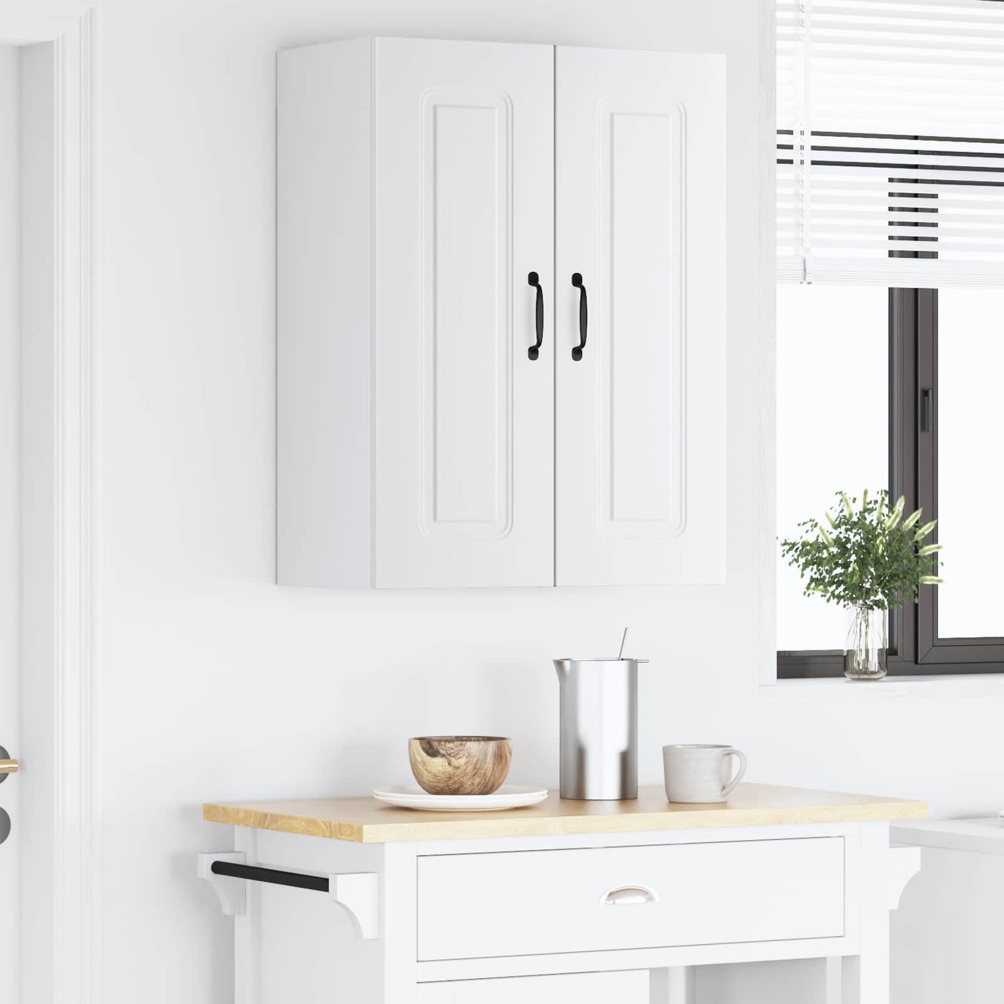 vidaXL Πάνελ πλυντηρίου πιάτων Kalmar 2 pcs Λευκό 30 x 31 x 80 εκ.