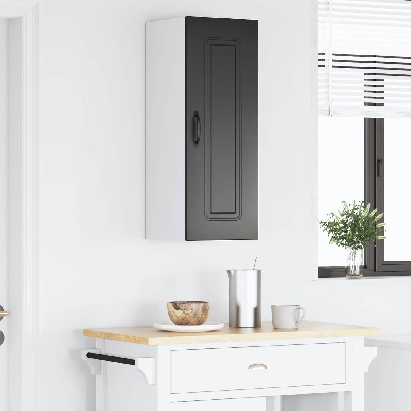 vidaXL Πάνελ πλυντηρίου πιάτων Kalmar Μαύρο 30 x 31 x 80 εκ.