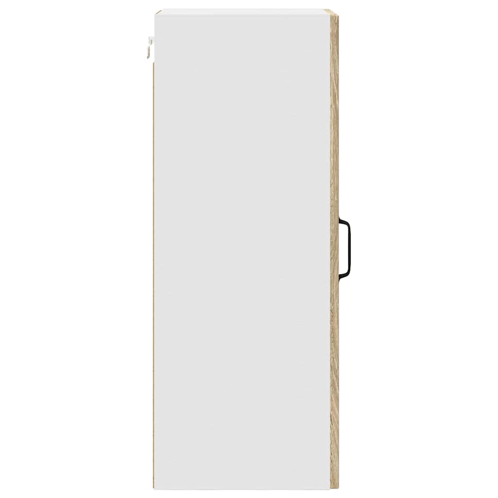 vidaXL Κρεμαστό ντουλάπι κουζίνας με ράφι Δρύς Sonoma 30 x 31 x 80 εκ.