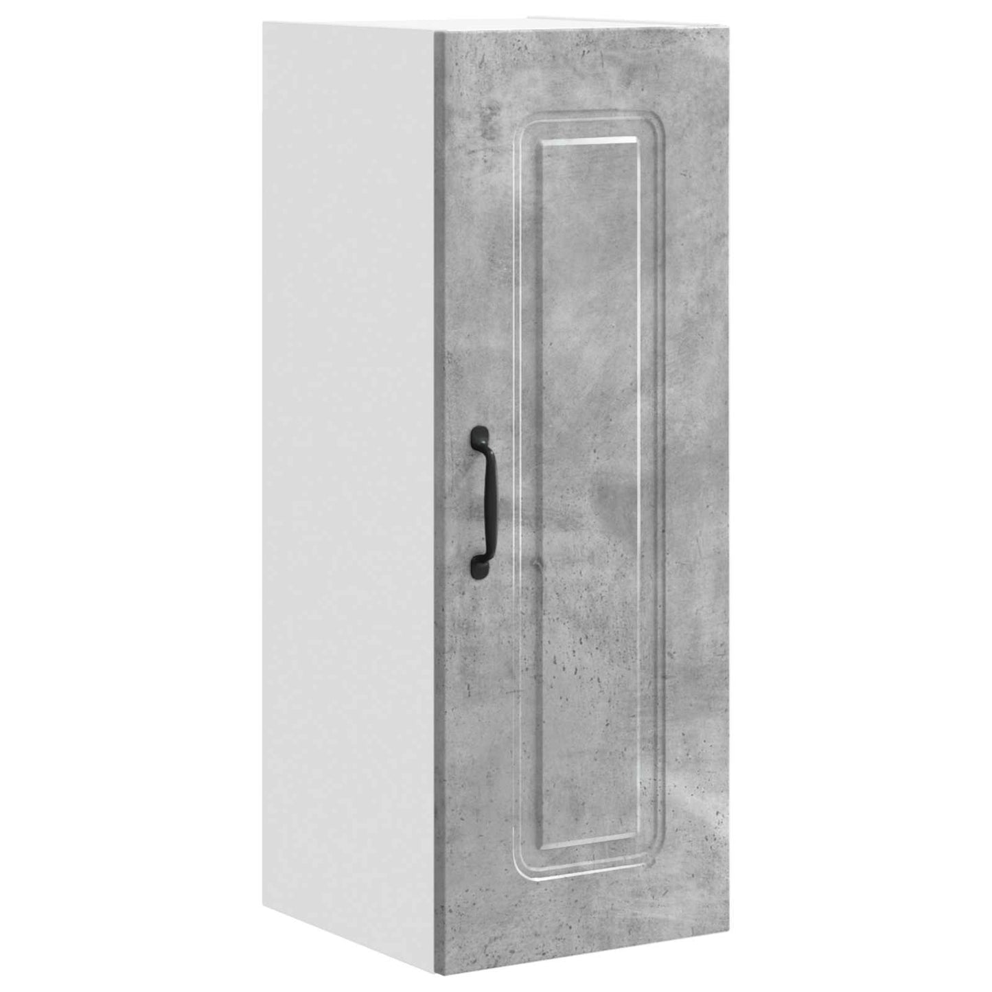 vidaXL Κρεμαστό ντουλάπι κουζίνας με ράφι 2 pcs Σκυρόδεμα Γκρι