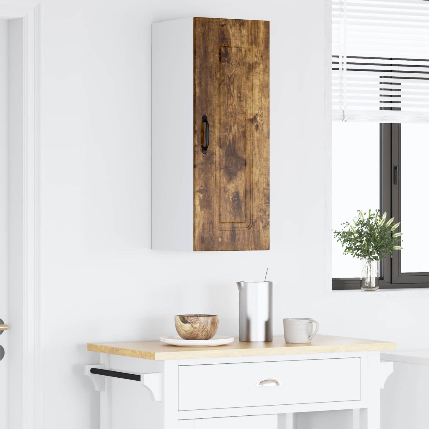 vidaXL Ντουλάπα Κουζίνας Kalmar Καπνιστό Δρύς 30 x 31 x 80 εκ.