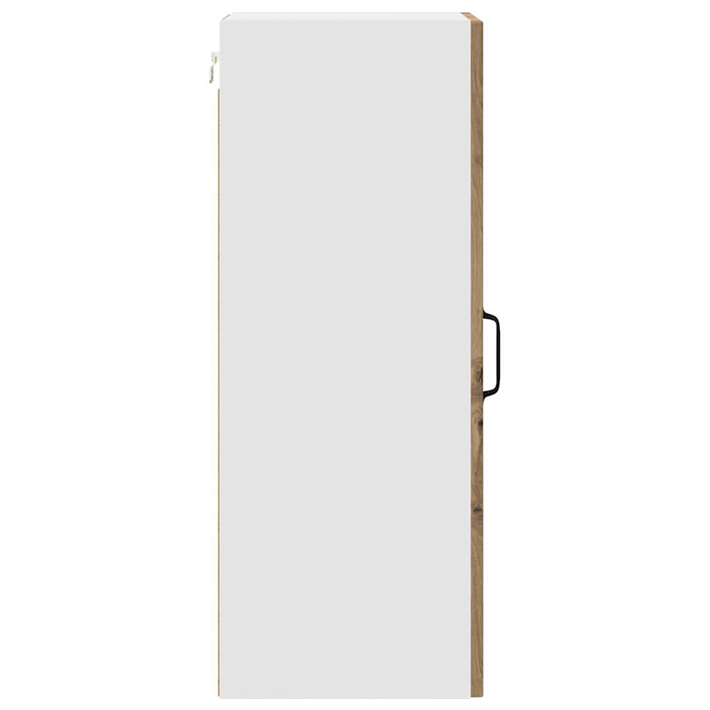 vidaXL Κρεμαστό ντουλάπι κουζίνας με ράφι Artisan Oak 30 x 31 x 80 εκ.