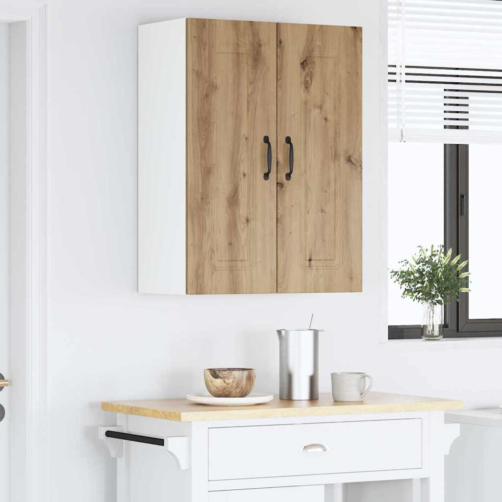 vidaXL Κρεμαστό ντουλάπι κουζίνας 2 pcs Artisan Oak 30 x 31 x 80 εκ.