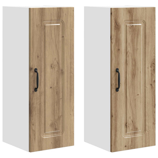vidaXL Πάνελ πλυντηρίου πιάτων με αποθήκευση Kalmar 2 pcs Artisan Oak