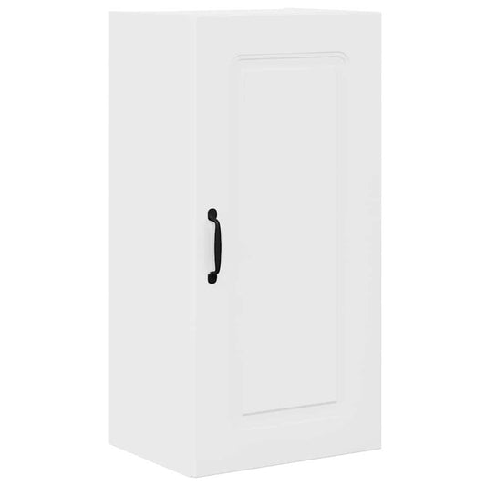 vidaXL Κρεμαστό ντουλάπι κουζίνας με ράφι Υψηλής γυαλάδας λευκό