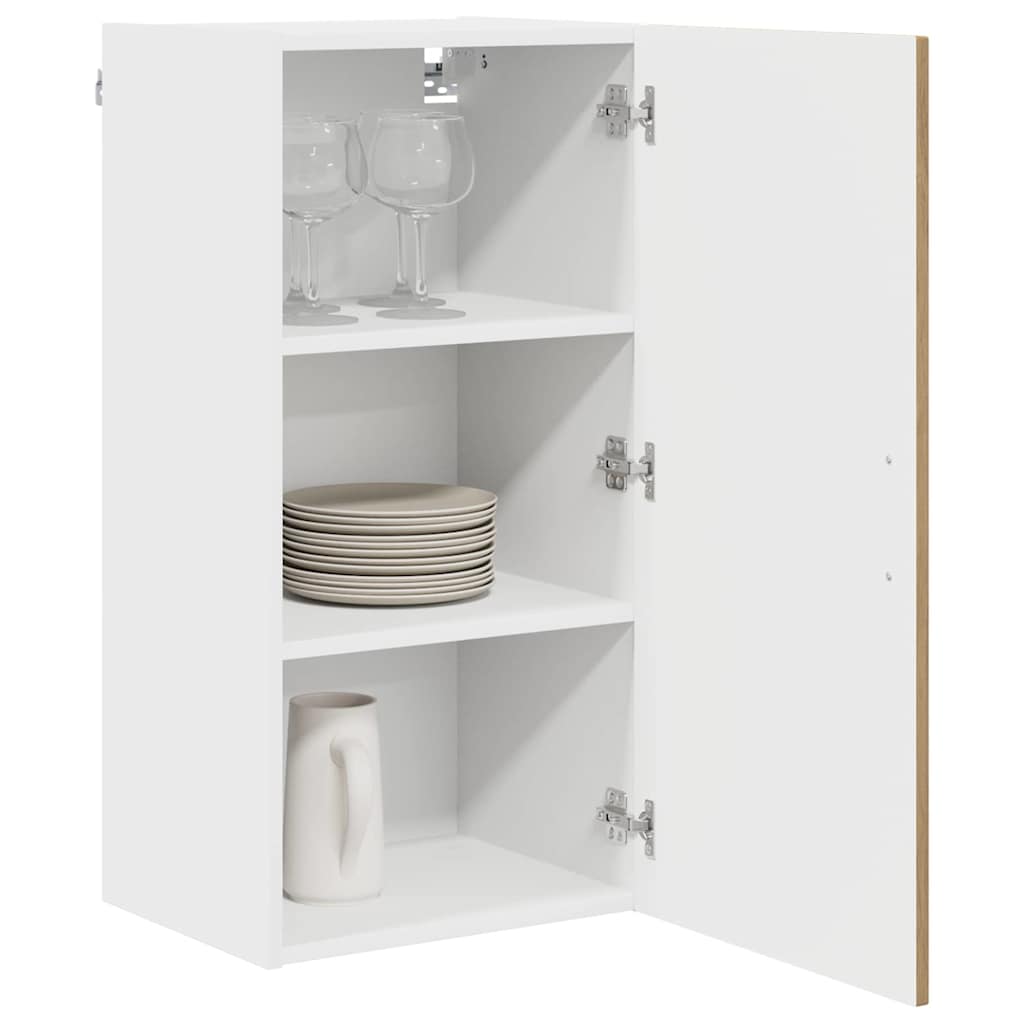 vidaXL Κρεμαστό ντουλάπι κουζίνας με ράφι Artisan Oak 40 x 31 x 80 εκ.