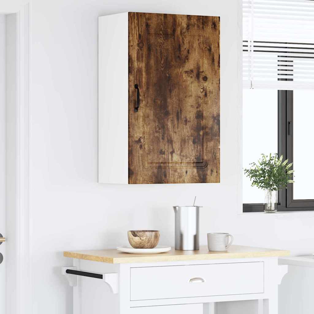 vidaXL Κρεμαστό ντουλάπι κουζίνας Καπνιστό Δρύς 50 x 31 x 80 εκ.