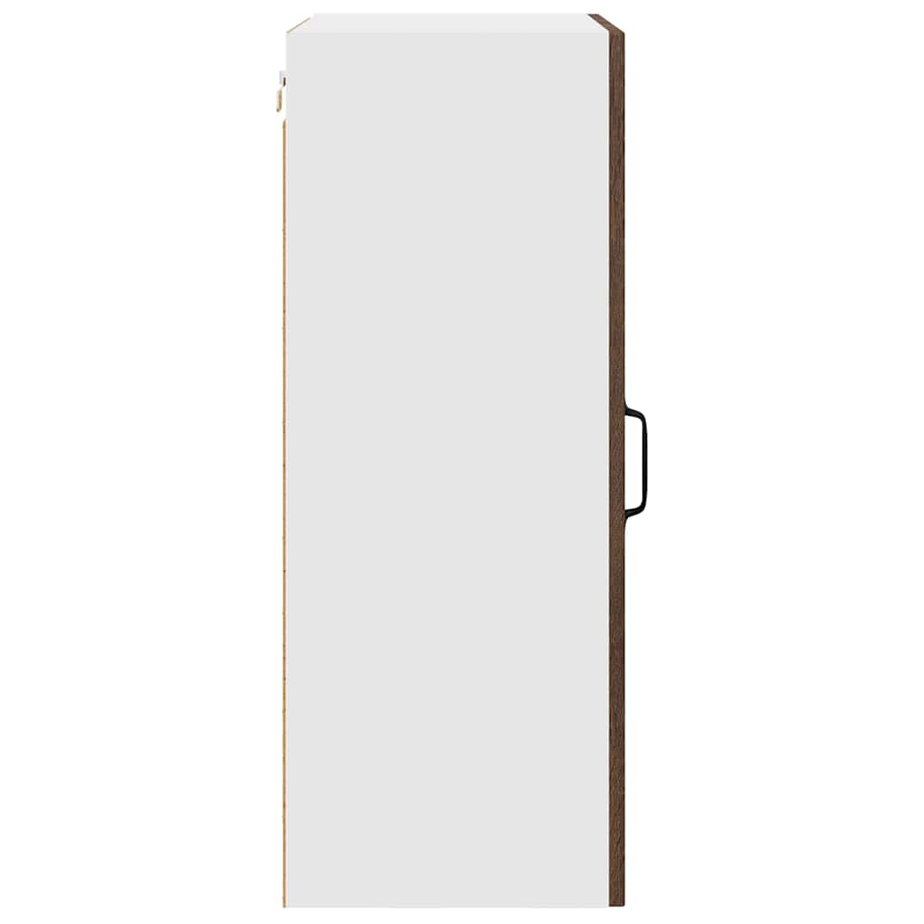 vidaXL Κρεμαστό ντουλάπι κουζίνας με ράφι Καφέ δρυς 50 x 31 x 80 εκ.