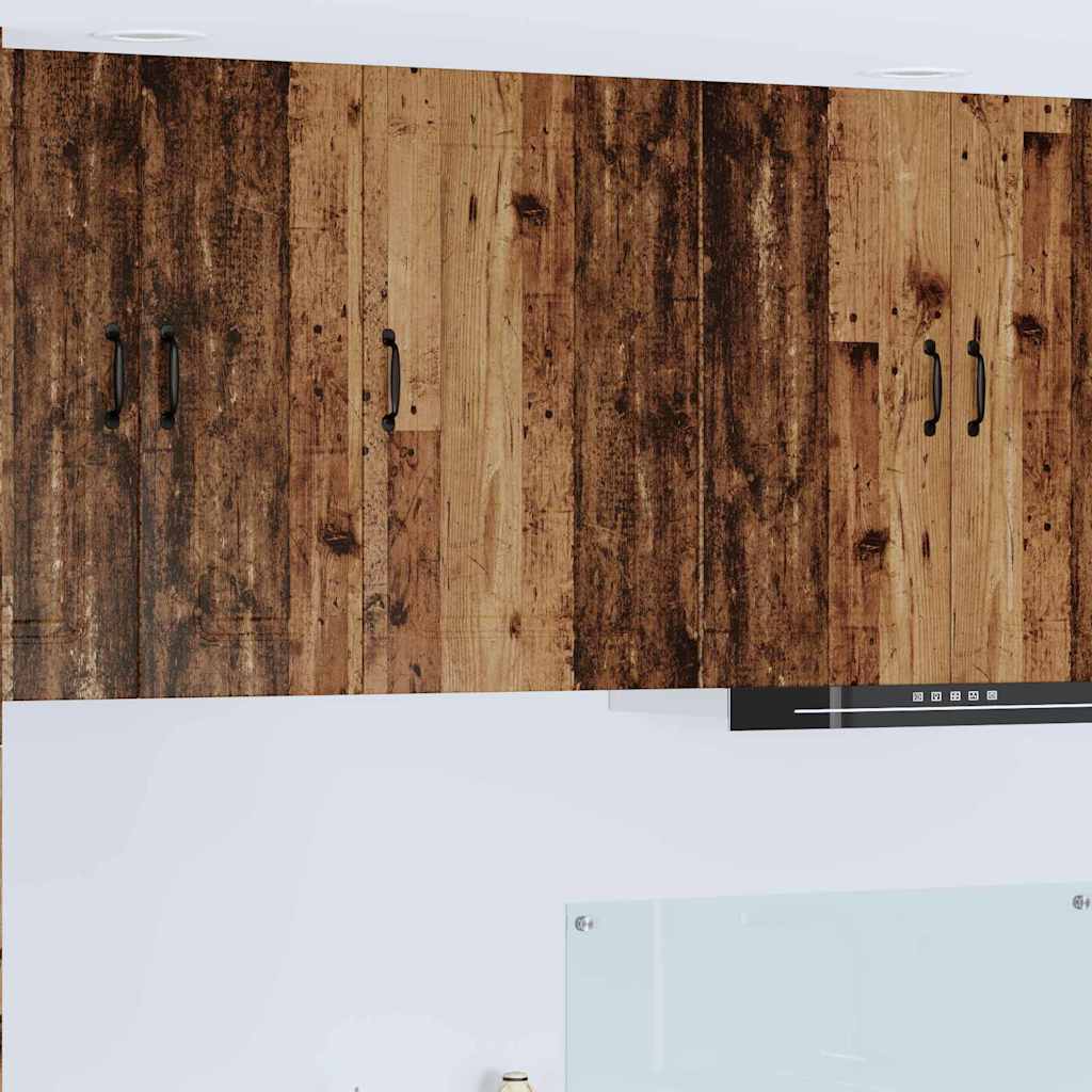 vidaXL Κρεμαστό ντουλάπι κουζίνας με ράφι Παλιό Ξύλο 50 x 31 x 80 εκ.