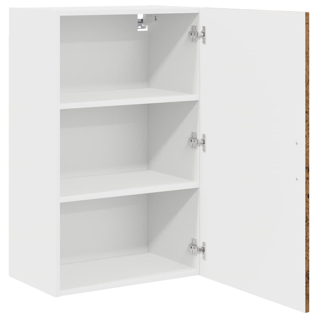 vidaXL Κρεμαστό ντουλάπι κουζίνας με ράφι Παλιό Ξύλο 50 x 31 x 80 εκ.