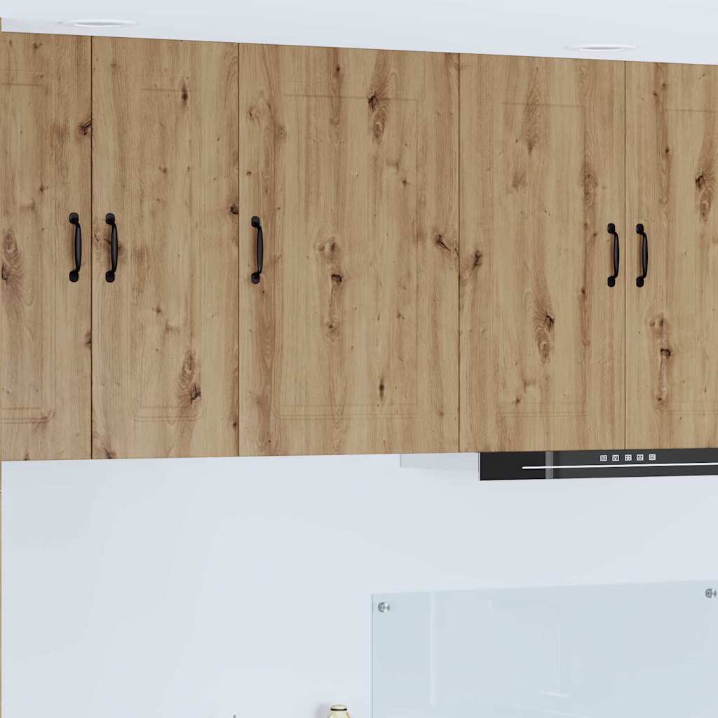 vidaXL Κρεμαστό ντουλάπι κουζίνας με ράφι Artisan Oak 50 x 31 x 80 εκ.