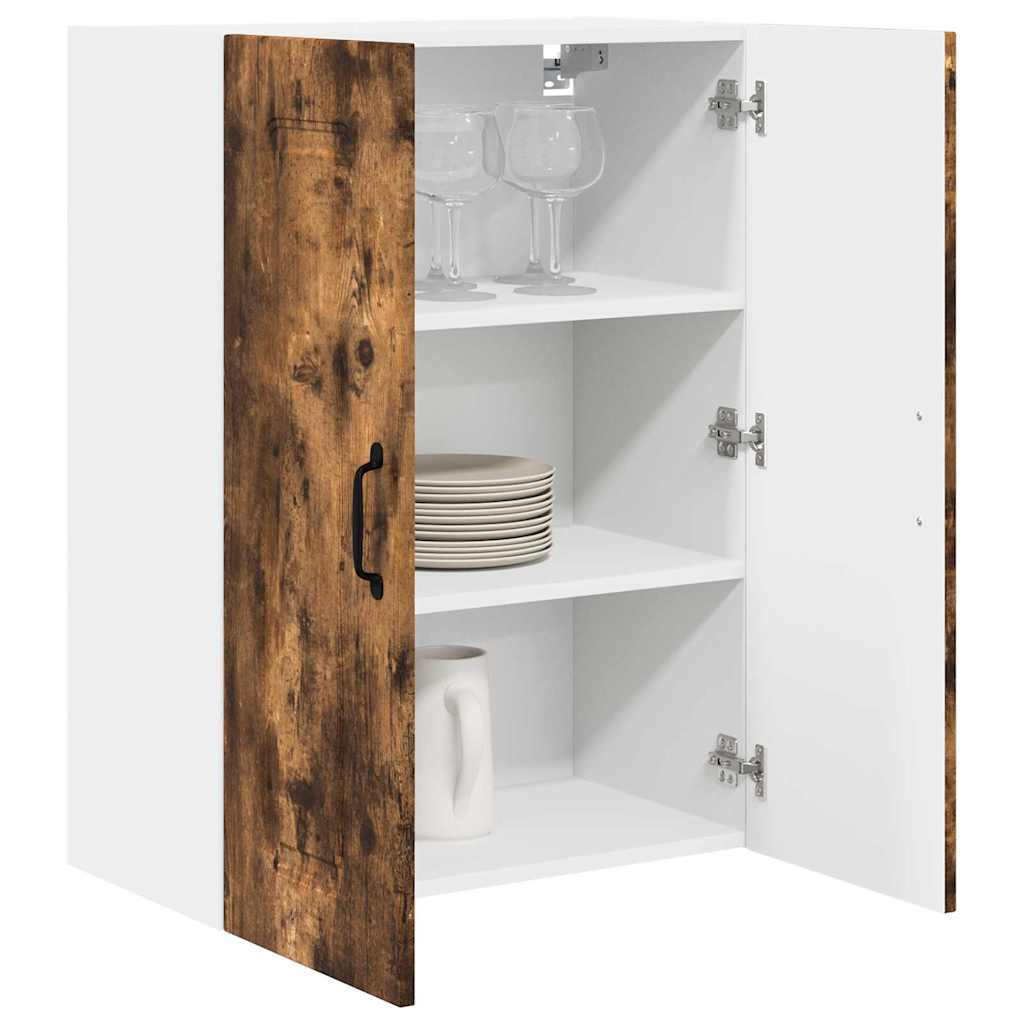 vidaXL Κρεμαστό ντουλάπι κουζίνας Καπνιστό Δρύς 60 x 31 x 80 εκ.