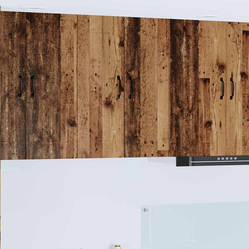 vidaXL Κρεμαστό ντουλάπι κουζίνας με ράφι Παλιό Ξύλο 60 x 31 x 80 εκ.