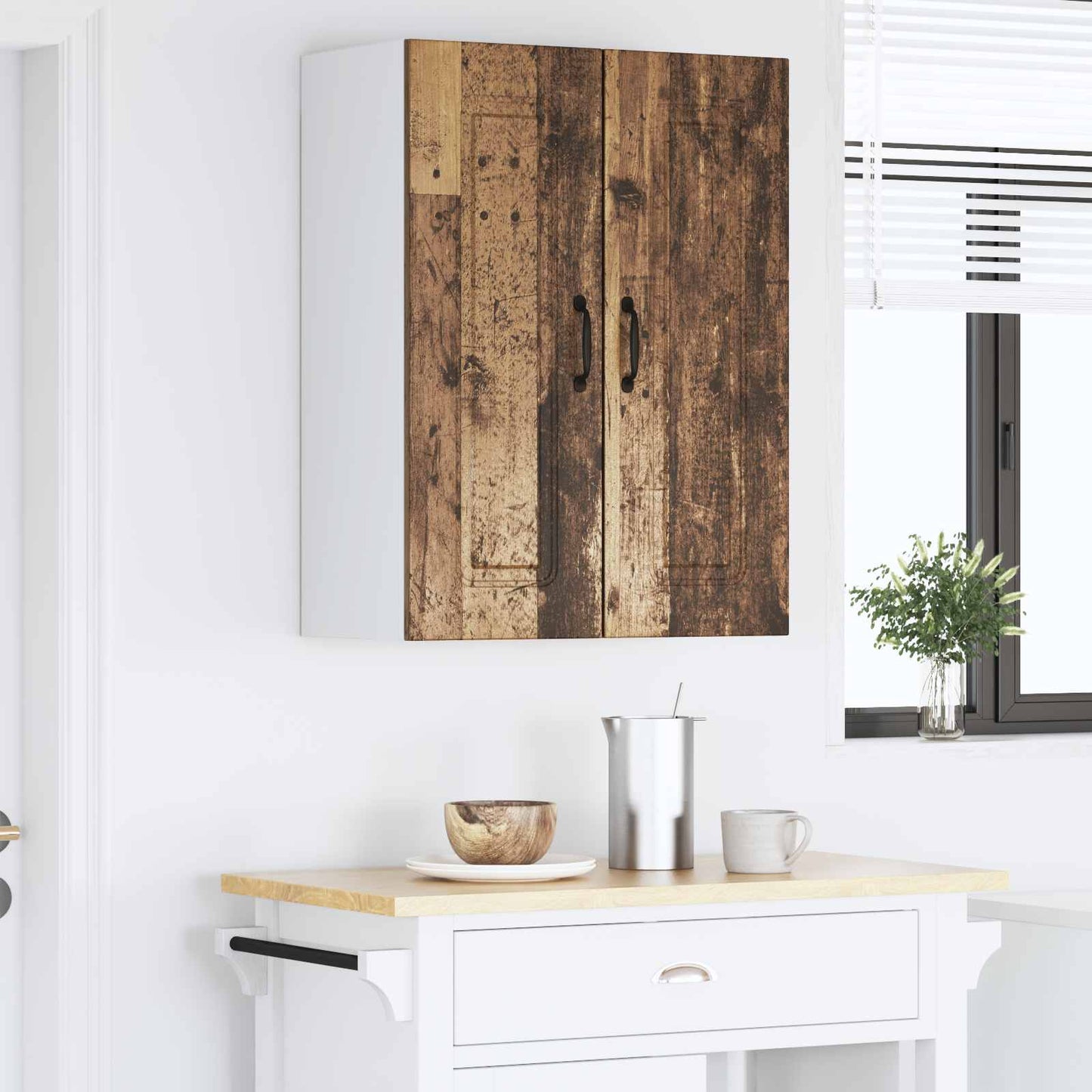 vidaXL Πάνελ πλυντηρίου πιάτων Kalmar Παλιό ξύλο 60 x 31 x 80 εκ.