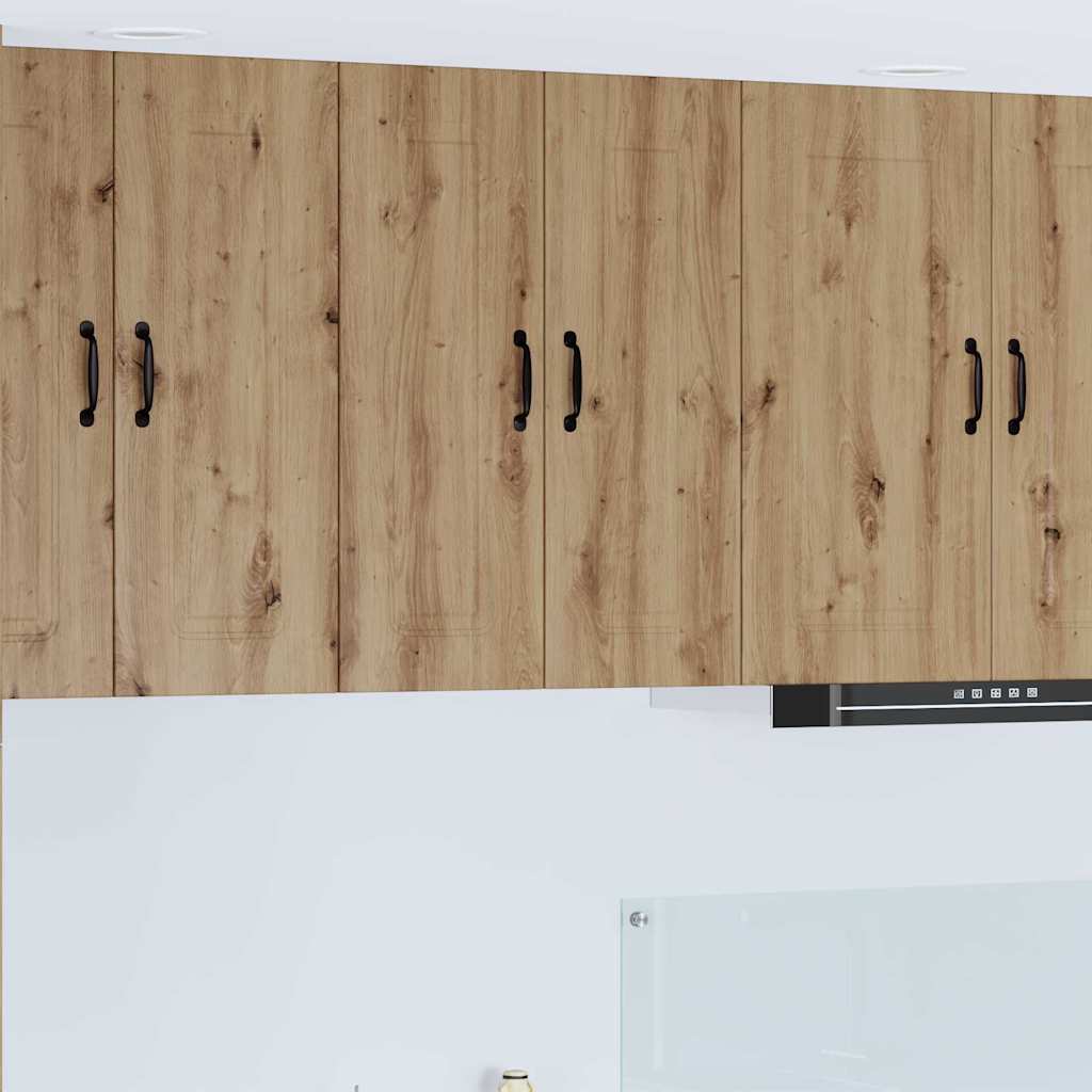 vidaXL Κρεμαστό ντουλάπι κουζίνας με ράφι Artisan Oak 60 x 31 x 80 εκ.