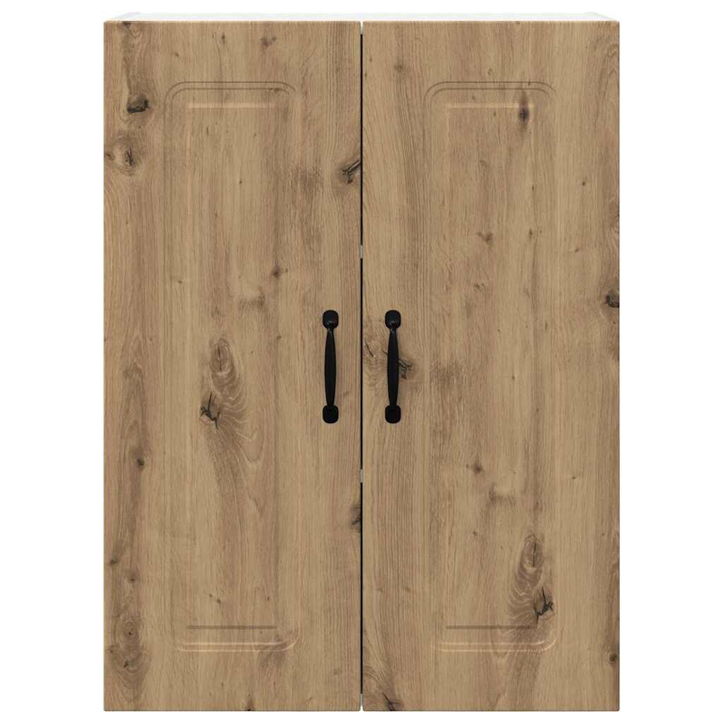 vidaXL Κρεμαστό ντουλάπι κουζίνας με ράφι Artisan Oak 60 x 31 x 80 εκ.