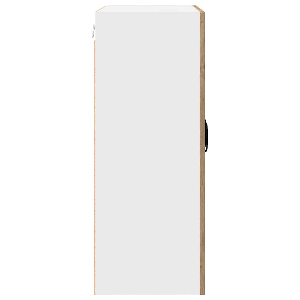 vidaXL Κρεμαστό ντουλάπι κουζίνας με ράφι Artisan Oak 60 x 31 x 80 εκ.