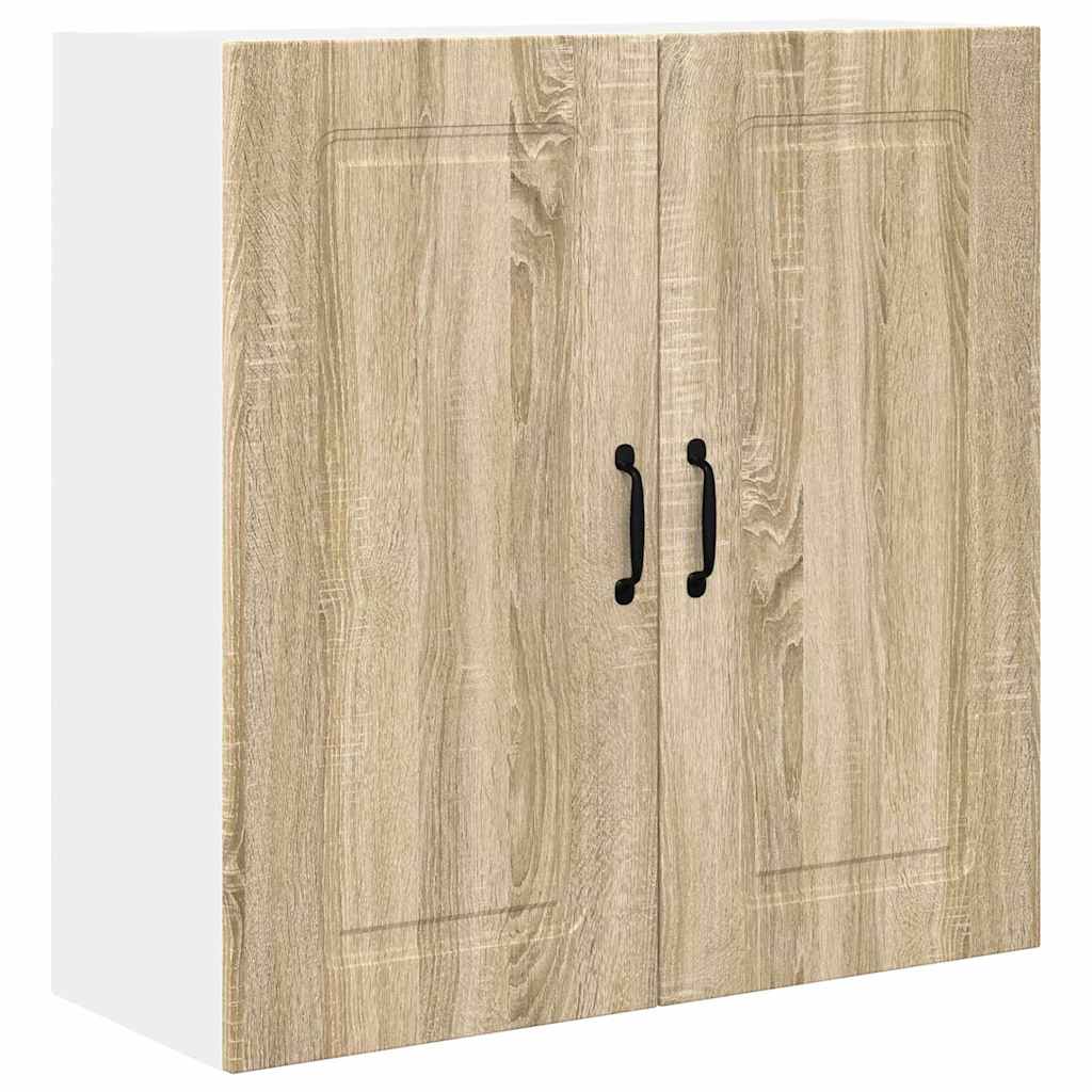 vidaXL Κρεμαστό ντουλάπι κουζίνας με ράφι Δρύς Sonoma 80 x 31 x 80 εκ.