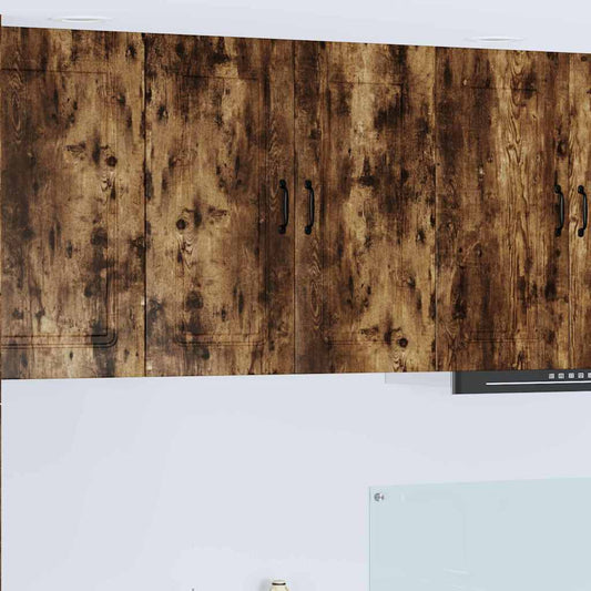 vidaXL Κρεμαστό ντουλάπι κουζίνας Καπνιστό Δρύς 80 x 31 x 80 εκ.